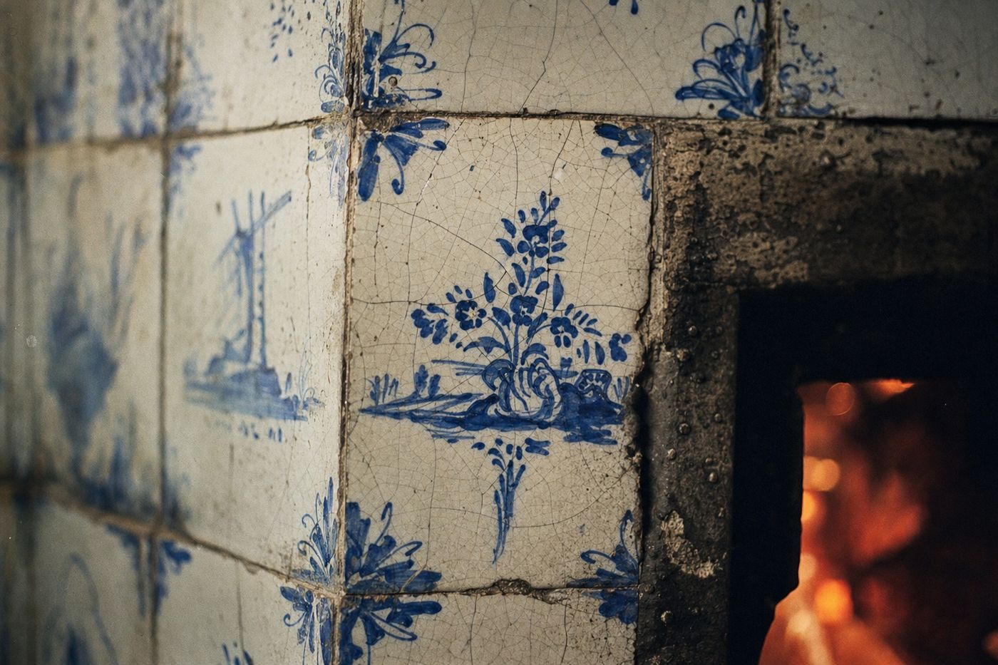 De schouw met Delfts blauw